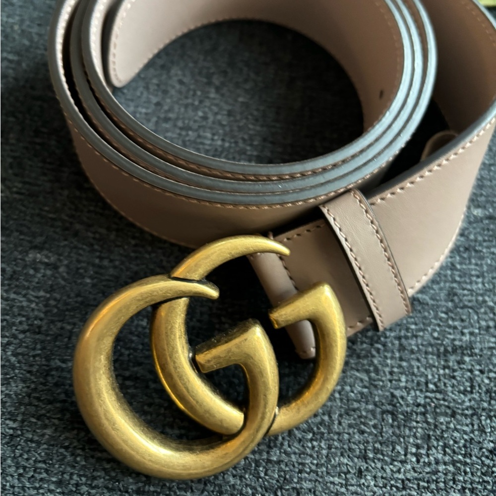 GG Marmont Wide leather belt